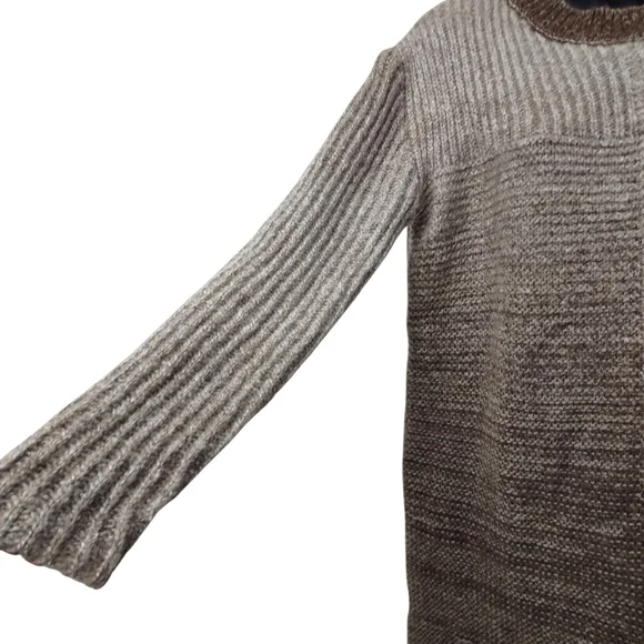 Maglia Women's Brown Chunky Knit Long Sleeve Round Neck Sweater Dress Size XL - Picture 8 of 10